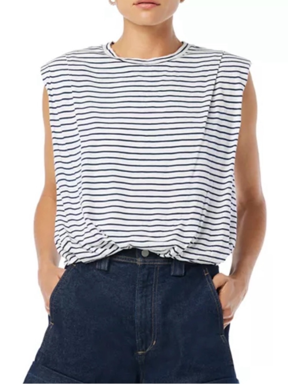 Joe’s Arden Sleeveless Slub Knit Tee. NWOT Ret $98 Bloomingdale’s Buy Sz XL